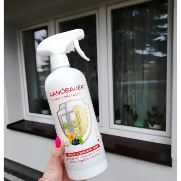 Płyn do mycia okien, szyb NANOBAUER GLASS EXTREME CLEANER 750 ML