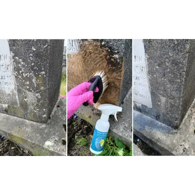 Zestaw płynu do mycia nagrobków i impregnat do nagrobków NANOBAUER