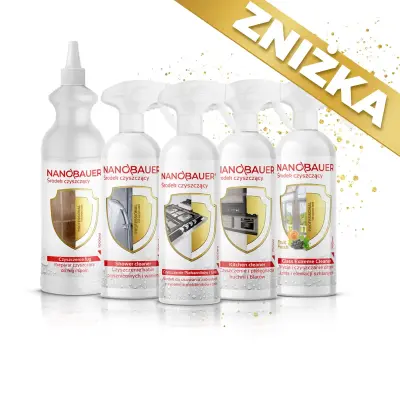 CZYSTY DOM zestaw 5 środków czyszczących PROMOCJA - NANOBAUER®