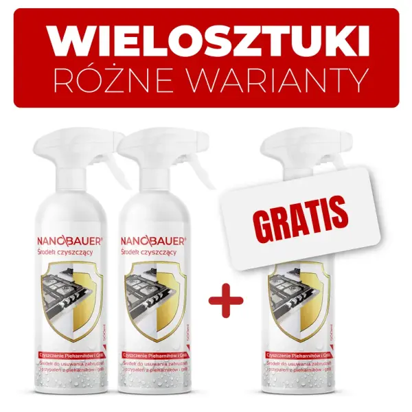 Płyn do usuwania przypaleń z piekarnika i grilla NANOBAUER