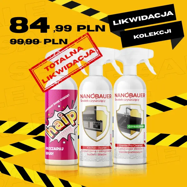 3-pak Płyn uniwersalny HAIP + Płyn do mycia kuchni + Płyn do mycia zle