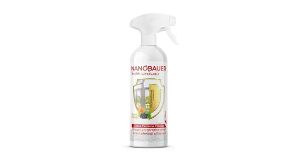 Płyn do mycia okien, szyb NANOBAUER GLASS EXTREME CLEANER 750 ML