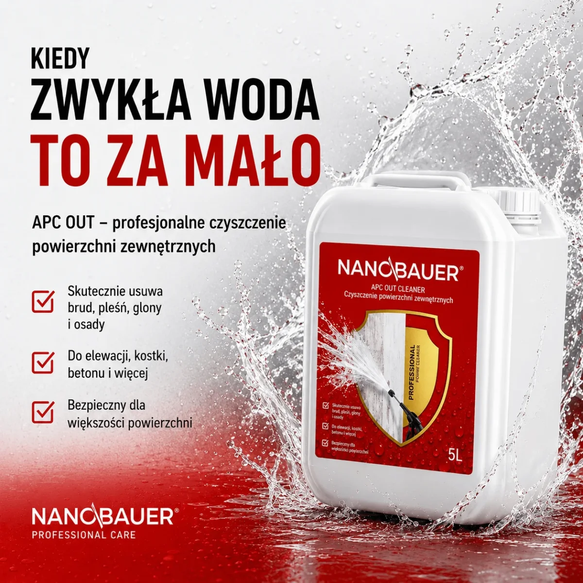 APC OUT CLEANER - czyszczenie powierzchni zewnętrznych