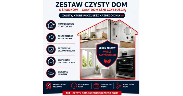 NANOBAUER® CZYSTY DOM zestaw 5 środków czyszczących PROMOCJA