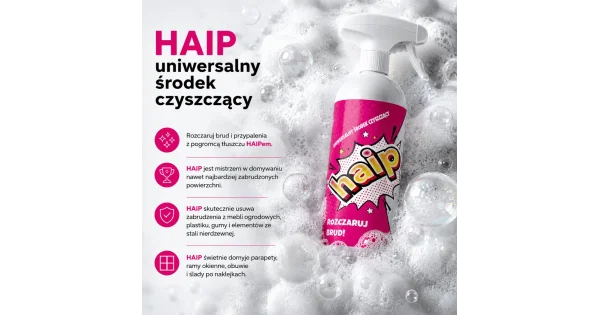HAIP Uniwersalny środek czyszczący 750 ml + mikrofibra