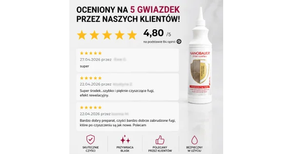NANOBAUER® Płyn do czyszczenia fug i spoin