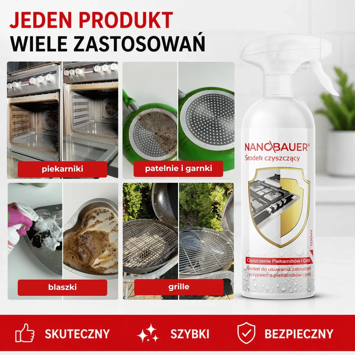 SuperMocny płyn do czyszczenia przypaleń piekarnika + Płyn uniwersalny