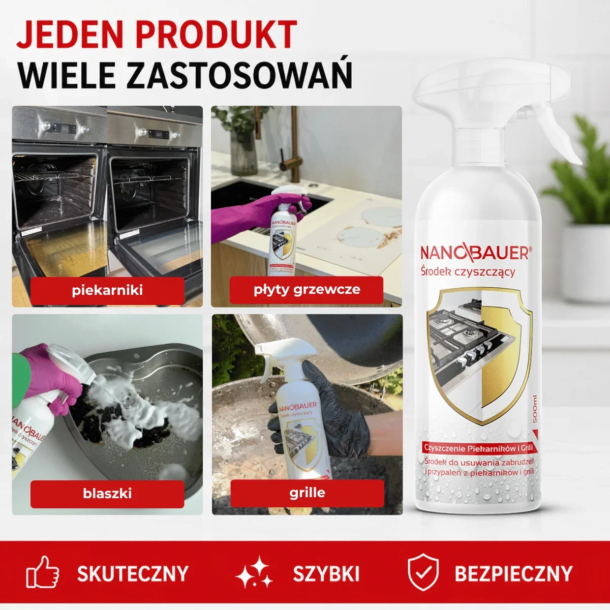 SuperMocny płyn do czyszczenia przypaleń piekarnika + Płyn uniwersalny