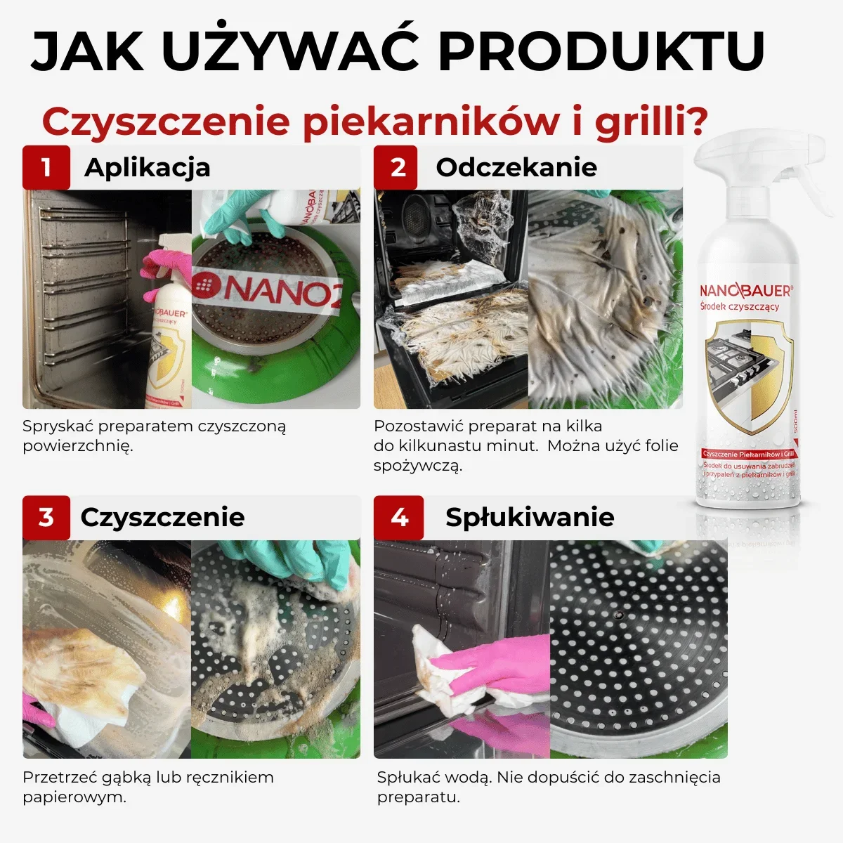 SuperMocny płyn do czyszczenia przypaleń piekarnika + Płyn uniwersalny