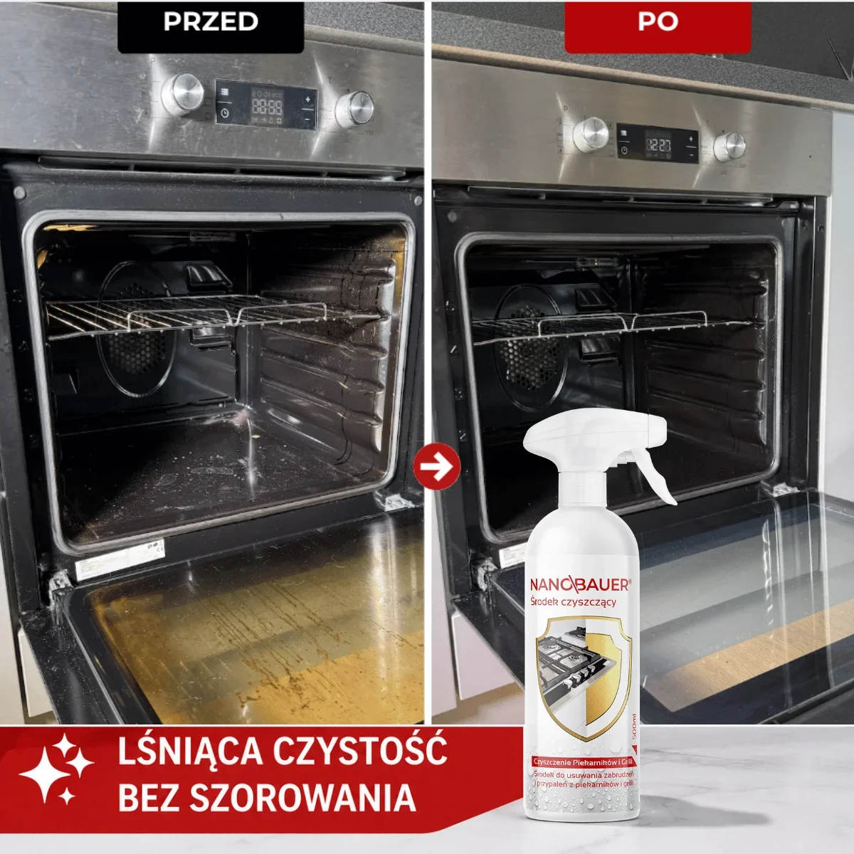 SuperMocny płyn do czyszczenia przypaleń piekarnika + Płyn uniwersalny