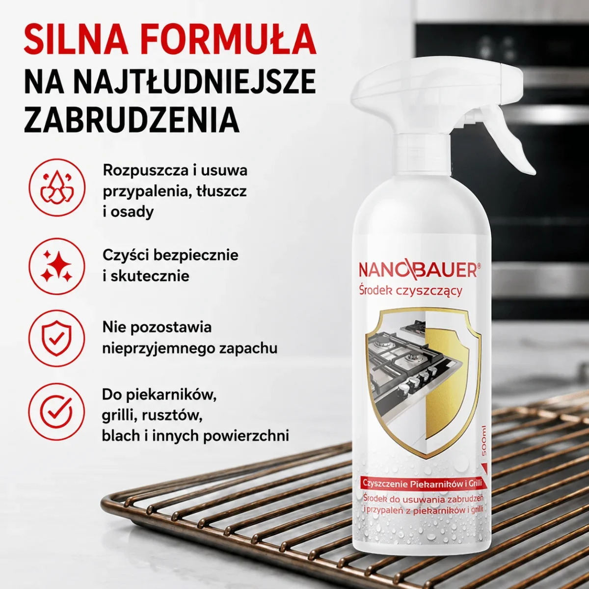 SuperMocny płyn do czyszczenia przypaleń piekarnika + Płyn uniwersalny
