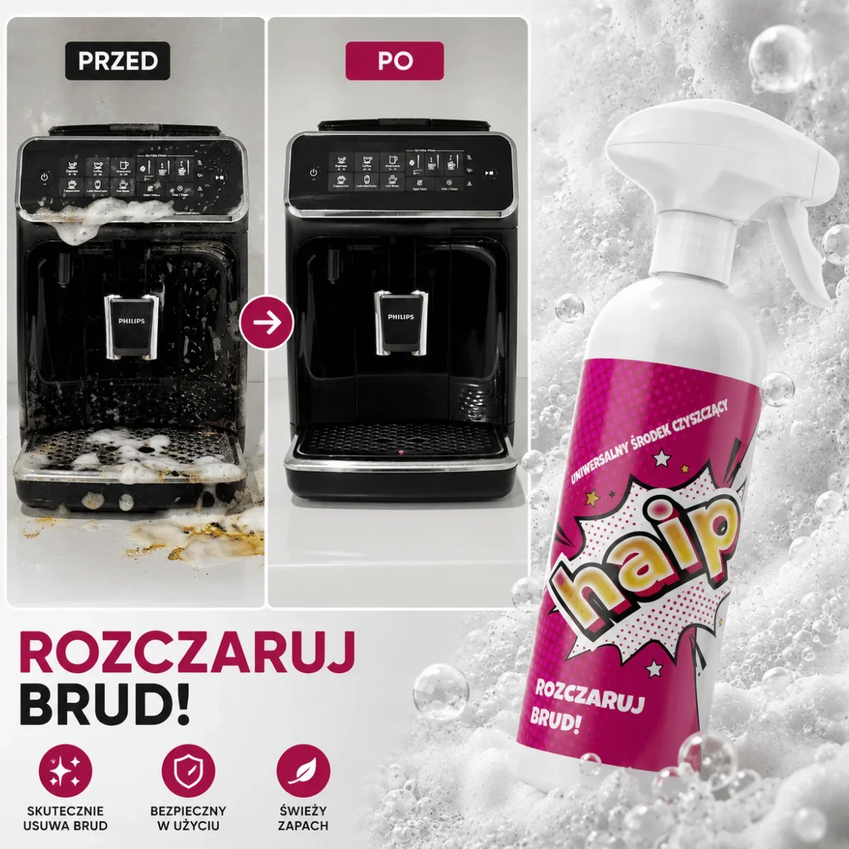 HAIP Uniwersalny środek czyszczący ZAPAS 5L + HAIP 750 ml