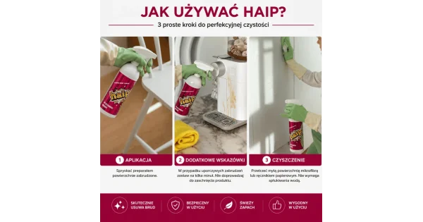 HAIP Uniwersalny środek czyszczący ZAPAS 5L + HAIP 750 ml