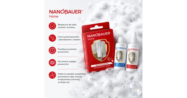 NANOBAUER® CZYSTA KABINA PRYSZNICOWA | Zestaw 2 środków
