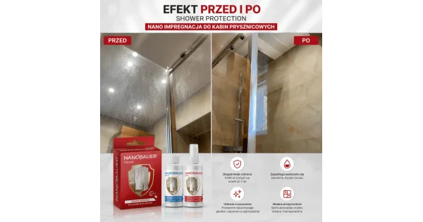 NANOBAUER® CZYSTA KABINA PRYSZNICOWA | Zestaw 2 środków