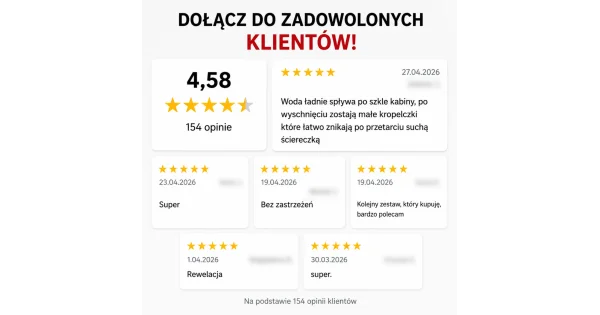 NANOBAUER® CZYSTA KABINA PRYSZNICOWA | Zestaw 2 środków