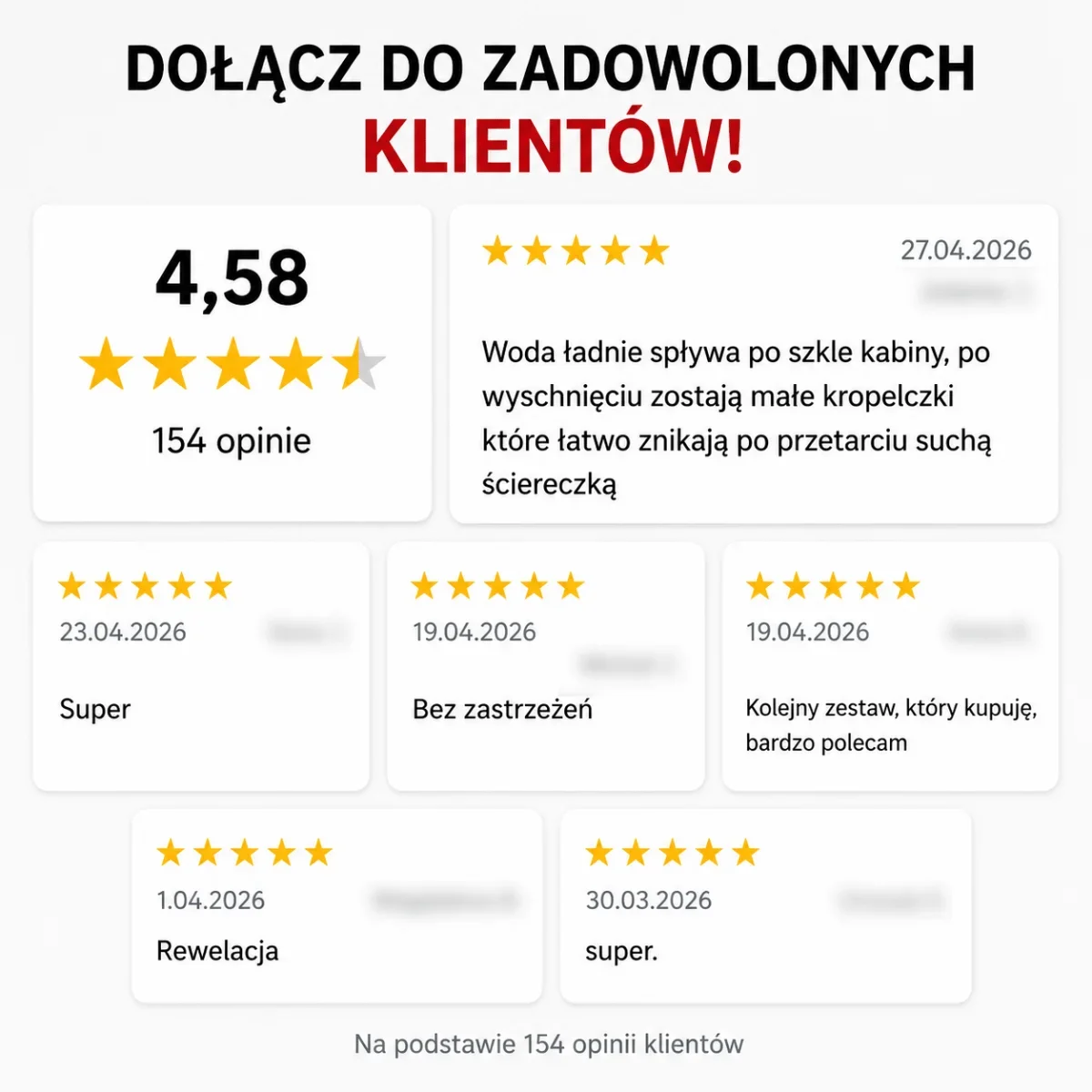 NANOBAUER® CZYSTA KABINA PRYSZNICOWA | Zestaw 2 środków