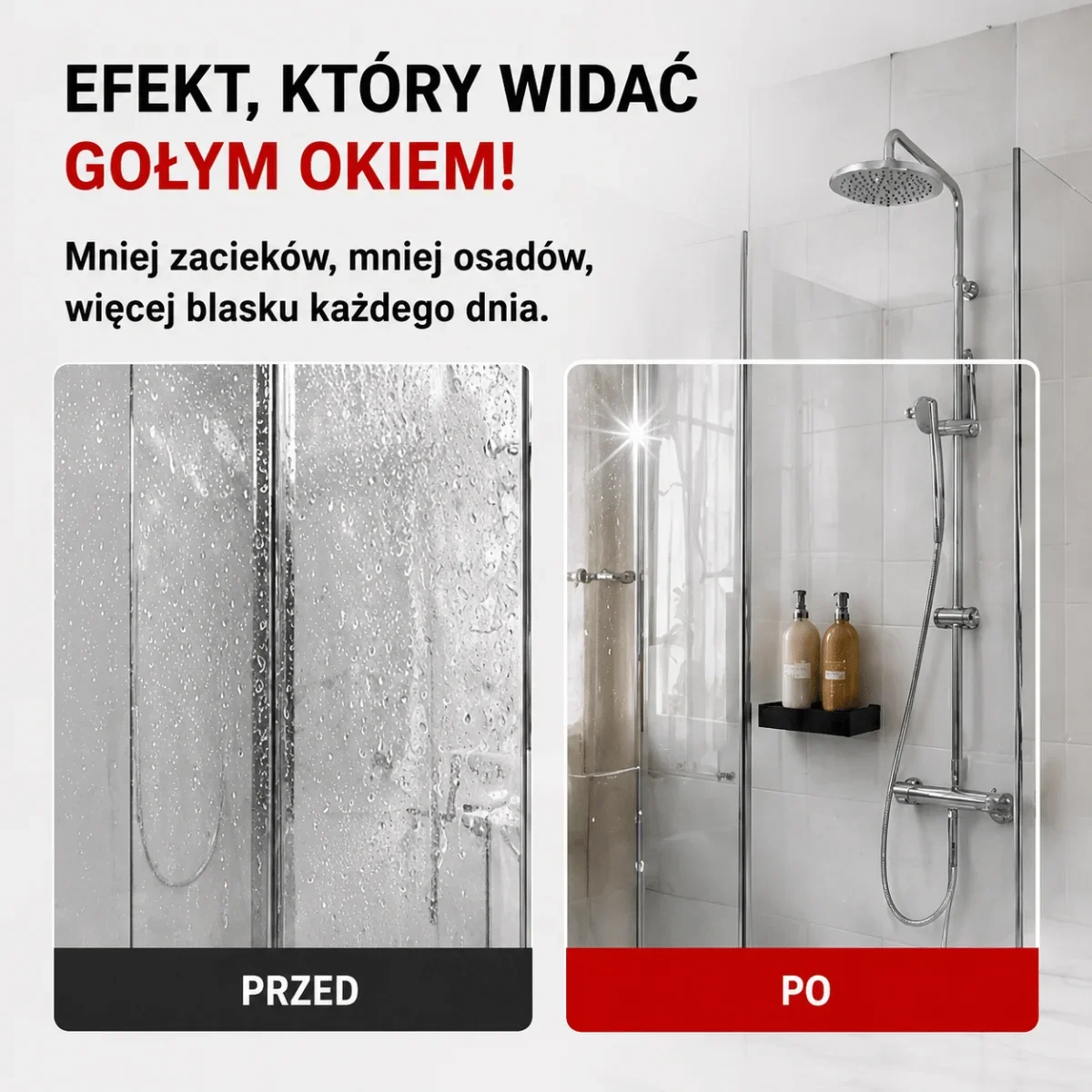 NANOBAUER® CZYSTA KABINA PRYSZNICOWA | Zestaw 2 środków