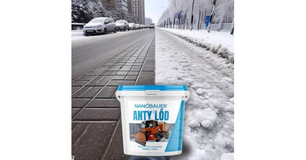 Środek do usuwania śniegu i lodu - nie zostawia dziur - NANOBAUER® ANTYLÓD