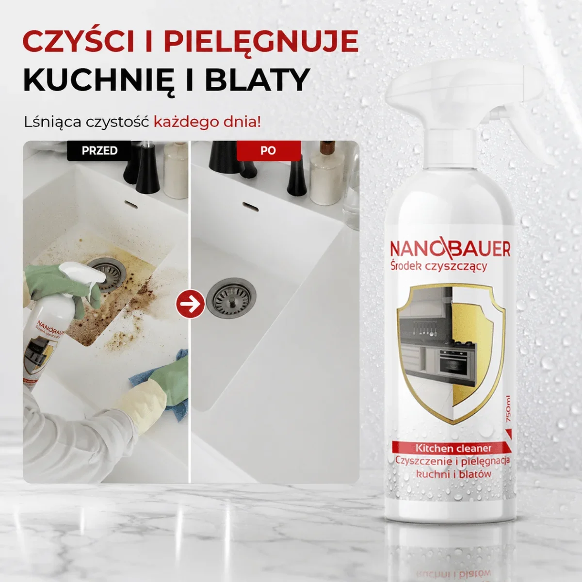 NANOBAUER® CZYSTY DOM zestaw 5 środków czyszczących PROMOCJA