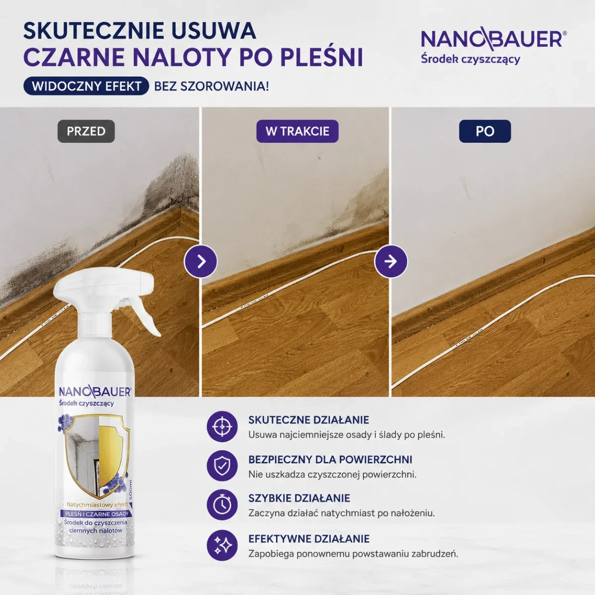 Zestaw Łazienkowy - usuwa kamień i pleśń NANOBAUER®