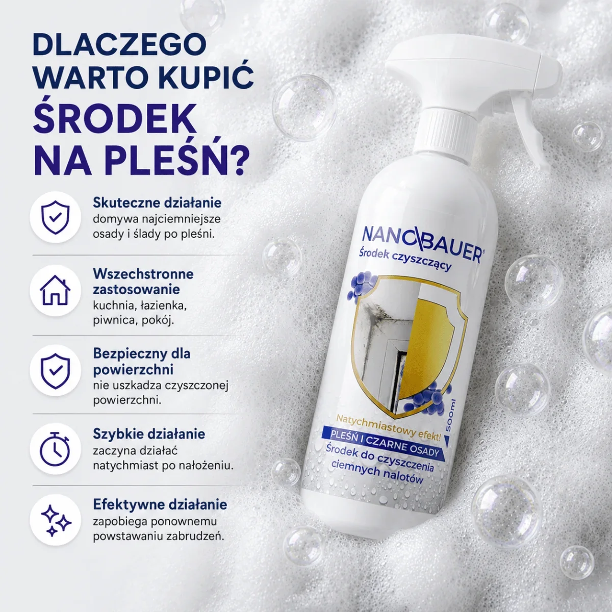 Zestaw Łazienkowy - usuwa kamień i pleśń NANOBAUER®