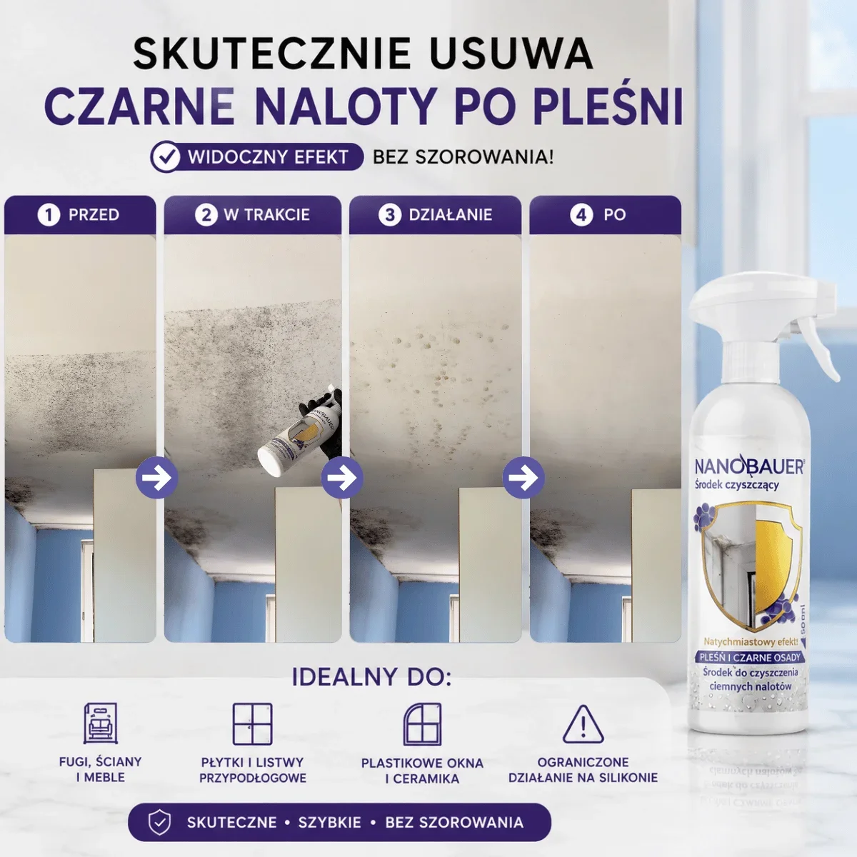 Zestaw Łazienkowy - usuwa kamień i pleśń NANOBAUER®