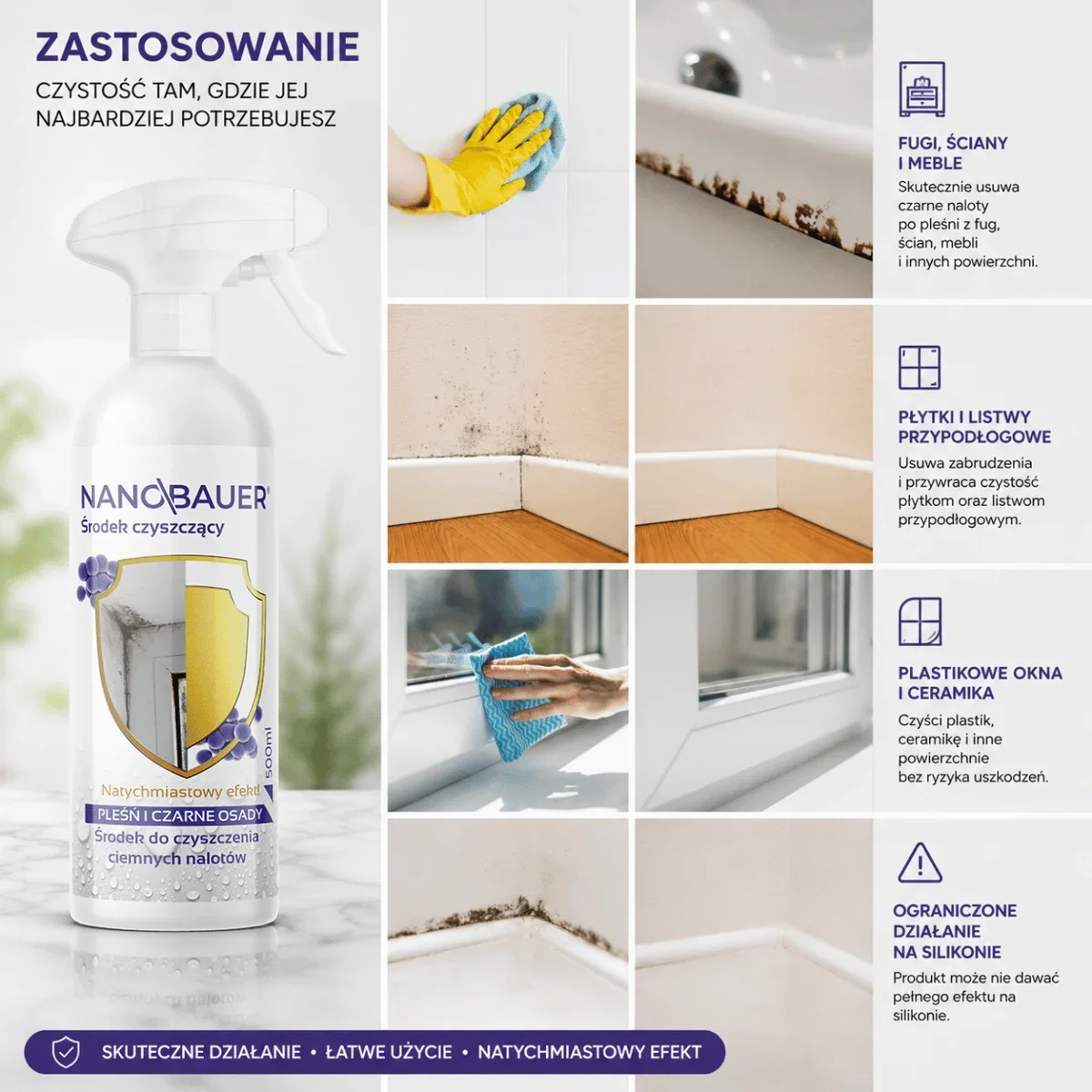 Zestaw Łazienkowy - usuwa kamień i pleśń NANOBAUER®