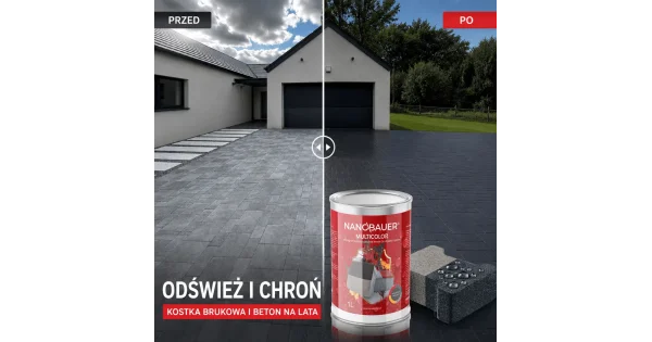 Impregnat koloryzujący do kostki brukowej, betonu NANOBAUER MULTICOLOR
