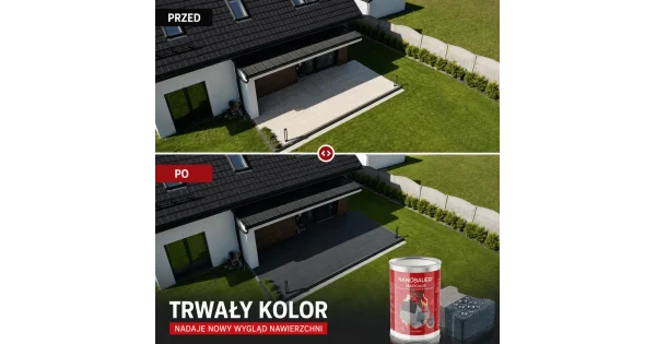 Impregnat koloryzujący do kostki brukowej, betonu NANOBAUER MULTICOLOR