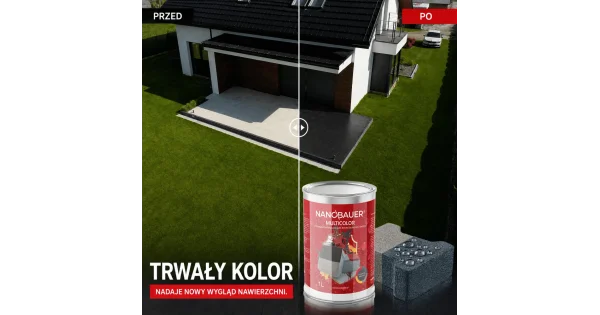 Impregnat koloryzujący do kostki brukowej, betonu NANOBAUER MULTICOLOR