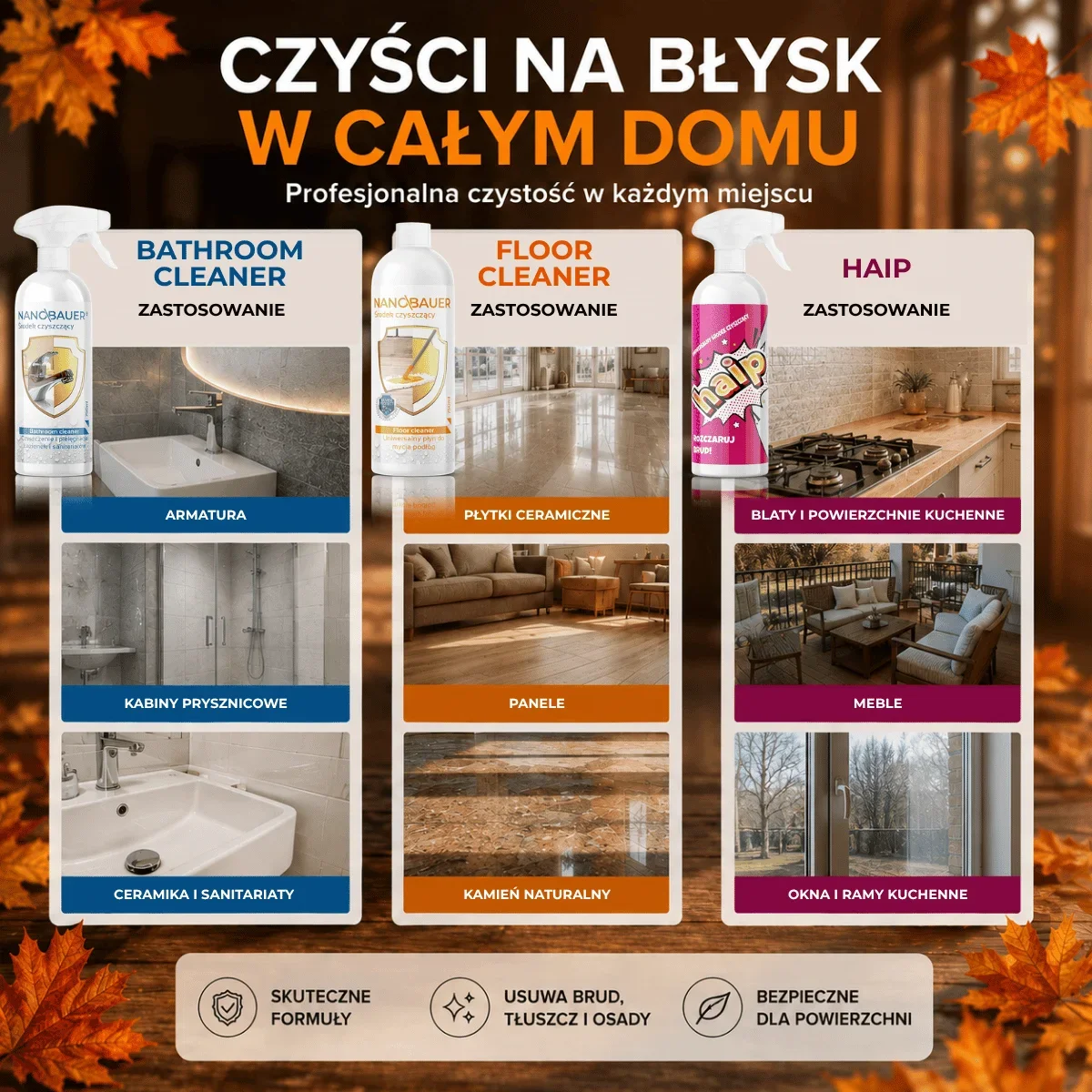 Zestaw Jesienne porządki - wszystko czego potrzebujesz -40%