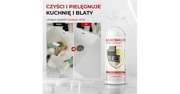NANOBAUER® CZYSTY DOM zestaw 5 środków czyszczących