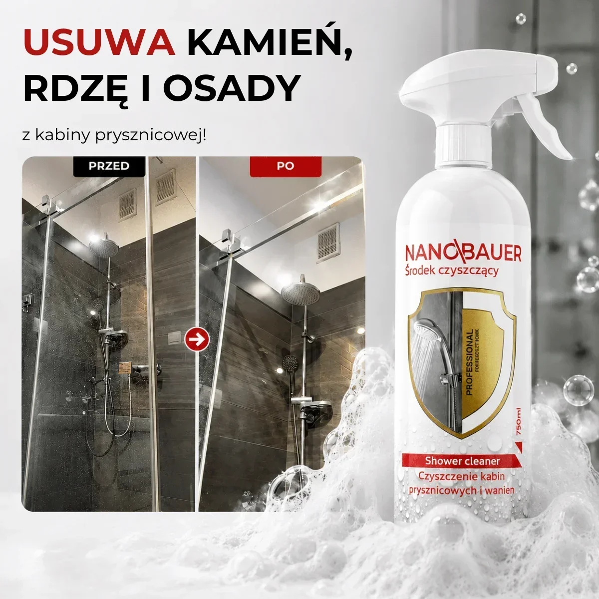 NANOBAUER® CZYSTY DOM zestaw 5 środków czyszczących