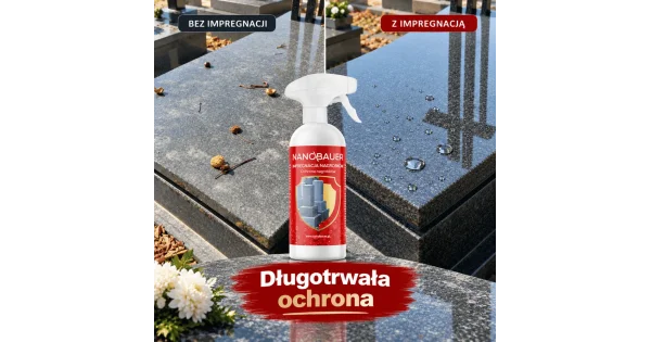 Zestaw płynu do mycia nagrobków i impregnat do nagrobków NANOBAUER