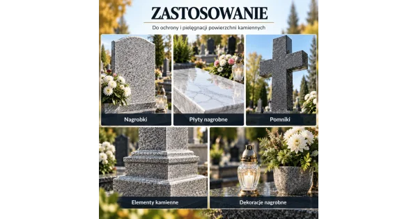Zestaw płynu do mycia nagrobków i impregnat do nagrobków NANOBAUER