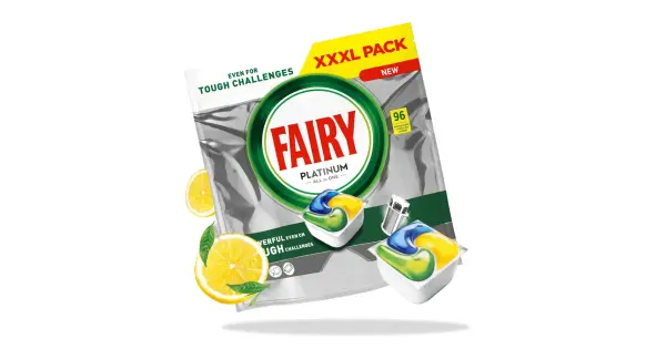 Fairy Platinum kapsułki do zmywarki 96 szt lemon