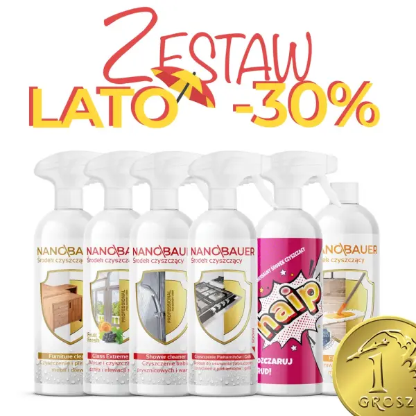 Zestaw Letnie porządki -30% taniej + odkamieniacz za 1 Grosz