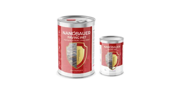 Impregnat do kostki brukowej efekt mokrej kostki NANOBAUER® PAVING WET