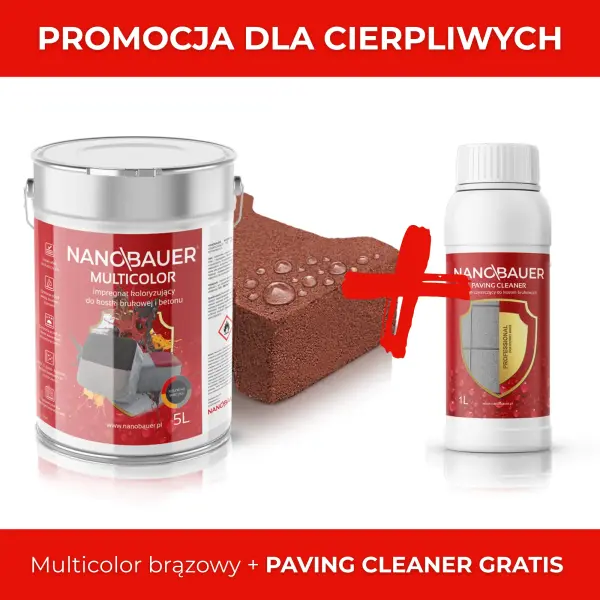 HYBRYDOWY IMPREGNAT KOLORYZUJĄCY DO KOSTEK BRUKOWYCH I BETONU - NANOBAUER® MULTICOLOR