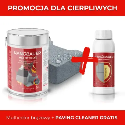 HYBRYDOWY IMPREGNAT KOLORYZUJĄCY DO KOSTEK BRUKOWYCH I BETONU - NANOBAUER® MULTICOLOR