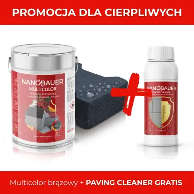 HYBRYDOWY IMPREGNAT KOLORYZUJĄCY DO KOSTEK BRUKOWYCH I BETONU - NANOBAUER® MULTICOLOR