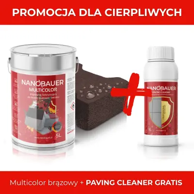 HYBRYDOWY IMPREGNAT KOLORYZUJĄCY DO KOSTEK BRUKOWYCH I BETONU - NANOBAUER® MULTICOLOR