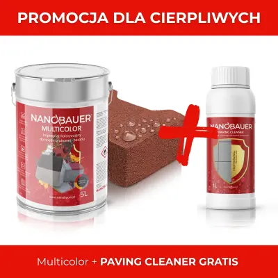 HYBRYDOWY IMPREGNAT KOLORYZUJĄCY DO KOSTEK BRUKOWYCH I BETONU - NANOBAUER® MULTICOLOR