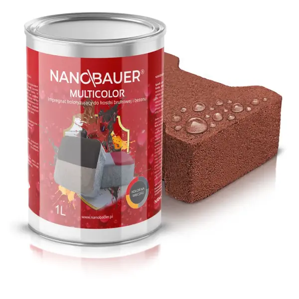 Impregnat koloryzujący do kostki brukowej, betonu NANOBAUER MULTICOLOR