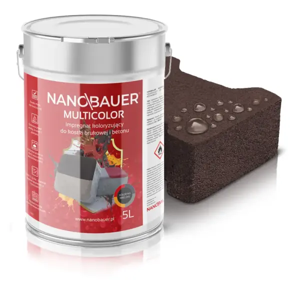 Impregnat koloryzujący do kostki brukowej, betonu NANOBAUER MULTICOLOR