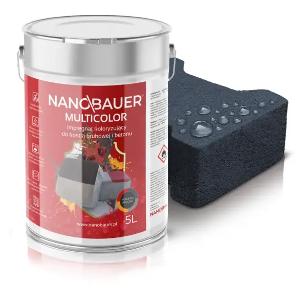 Impregnat koloryzujący do kostki brukowej, betonu NANOBAUER MULTICOLOR
