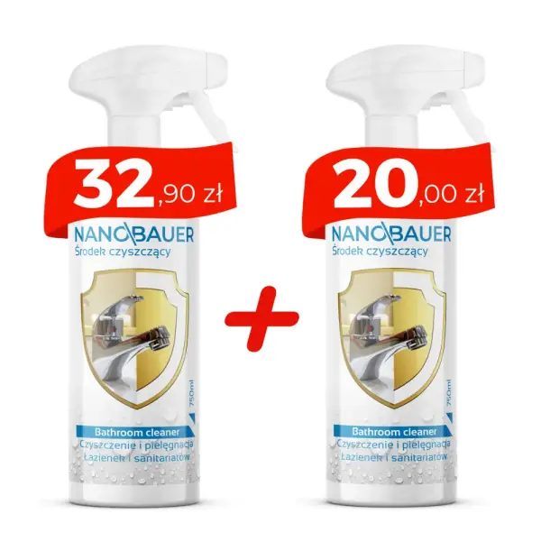 Płyn do mycia łazienki NANOBAUER BATHROOM CLEANER 750 ML