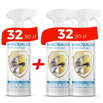 Płyn do mycia łazienki NANOBAUER BATHROOM CLEANER 750 ML