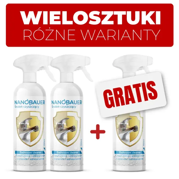 Płyn do mycia łazienki NANOBAUER BATHROOM CLEANER 750 ML